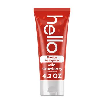 hello Wild Strawberry Kids Toothpaste with Fluoride, Strawberry Toothpaste, 4.2 oz