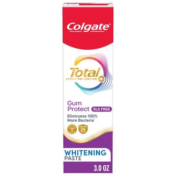 Colgate Total Active Prevention Gum Protect Whitening Toothpaste, Fresh Mint Paste, 3.8 oz, 3 pack