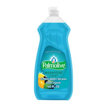 Palmolive Essential Clean Liquid Dish Soap, Berry Splash Scented Dish Detergent, 40 fl oz Bottle
