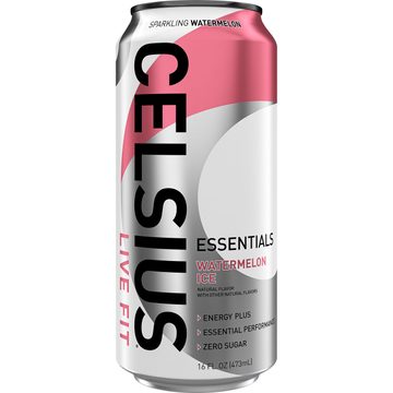 Celsius Live Fit Zero Sugar Essentials Energy Drink Sparkling Watermelon Ice 16 Fl Oz