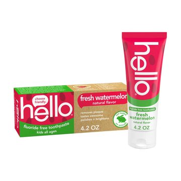 hello Fresh Watermelon Fluoride Free Kids Toothpaste, 4.2 oz