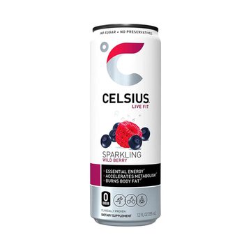 Celsius Sparkling Energy Drink, Wild Berry, 12 fl oz