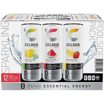 Celsius Live Fit Sparkling Energy Drink Variety Pack 12 Fl Oz, 12 Count