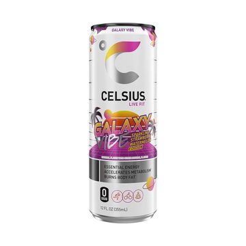 Celsius Live Fit Galaxy Vibe Energy Drink Sparkling Strawberry Watermelon 12 Fl Oz