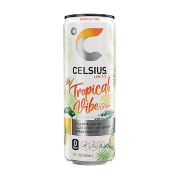 Celsius Tropical Vibe - Sparkling Starfruit Pineapple, 12 fl oz