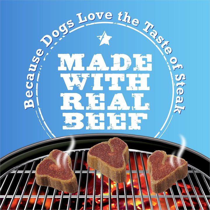 Purina T-Bonz Porterhouse Flavor Steak Shaped Treats for Dogs — view 4
