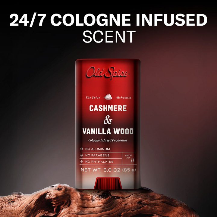 Old Spice Deodorant for Men, The Spice Alchemist Collection, Cologne Infused, Signature Scent, Cashmere and Vanilla Wood Scent, No Trade Offs, Crafted for Compliments, 3oz — view 2