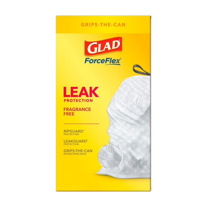 Glad ForceFlex Tall Kitchen 13 Gallon Drawstring Trash Bags, 46 ct — view 3