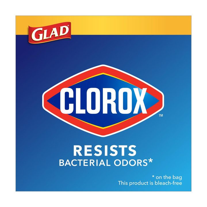 Glad 13 Gallon Tall Kitchen Quick-Tie Trash Bags With Clorox - Lemon Fresh Bleach Scent, 70 ct — view 4