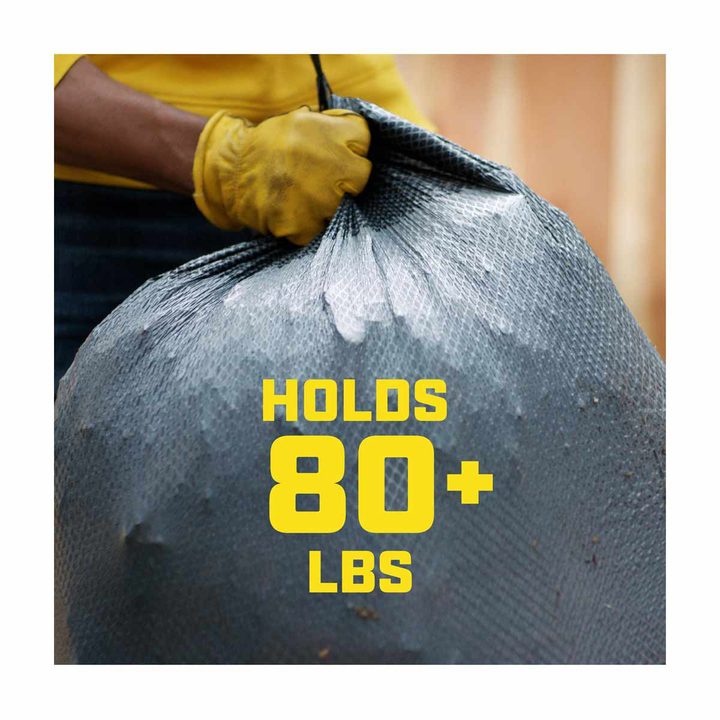 Glad ForceFlex Heavy Duty Large Drawstring Trash Bags, Hold 80+ Pounds, 30 Gallon, 15 ct — view 3