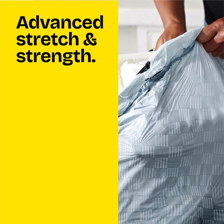 Glad ForceFlex Tall Kitchen Drawstring Trash Bags, 13 Gal, Pine-Sol Original with Febreze, 22 Ct — view 4