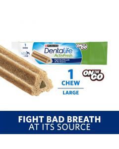 Purina DentaLife Large Dog Dental Chews; ActivFresh Daily Oral Care - 1 ct Pouch — view 2
