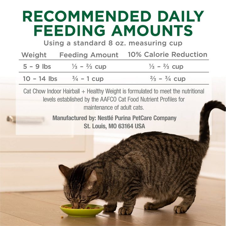 Purina Cat Chow Indoor Dry Cat Food, Hairball + Healthy Weight — view 4