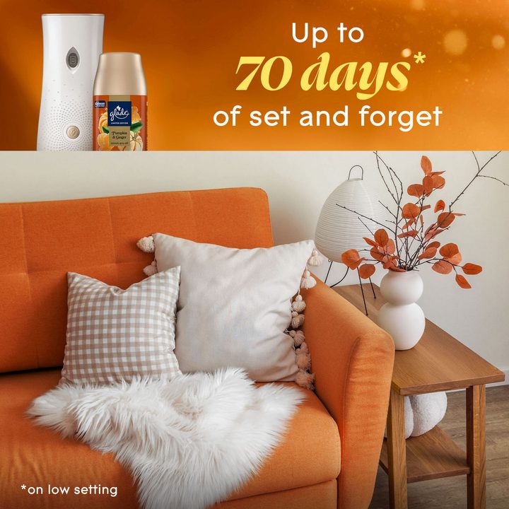 Glade® Automatic Spray Air Freshener Refill, Pumpkin & Ginger, 6.2 oz, 1 ct — view 3