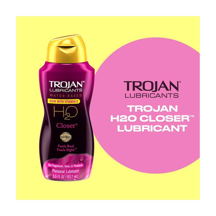 Trojan Lubricant H2O Closer Water Based Lubricant, Personal Lubricant, 5.5 fl oz — view 3
