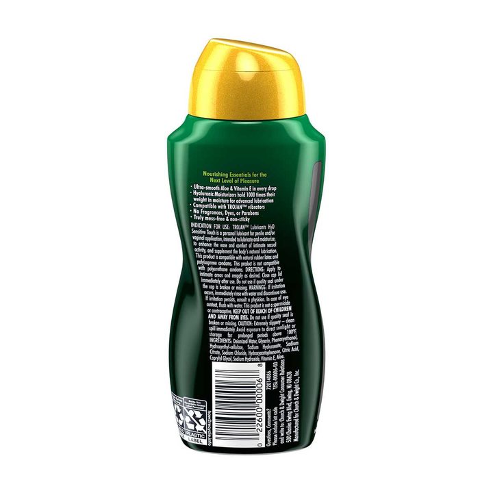 Trojan Lubricant H2O Sensitive Touch Water-Based Lubricant, Personal Lubricant, 5.5 fl oz — view 2