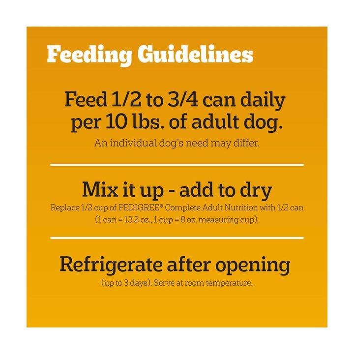 Pedigree Choice Cuts In Gravy Adult Soft Wet Dog Food With Beef, 13.2 oz. Can — view 4