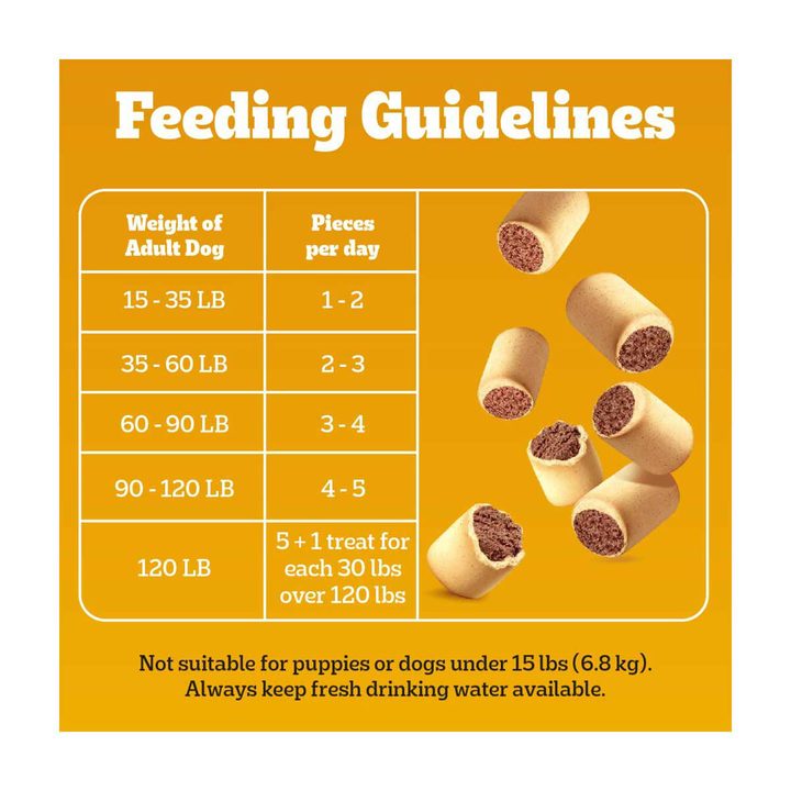 Pedigree Dry Dog Treats MarroBone Real Beef Flavor, 1.58 lb. Bag — view 3