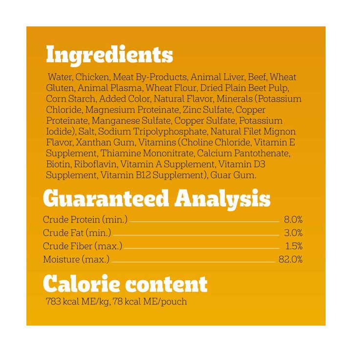 Pedigree Choice Cuts In Gravy Filet Mignon Flavor Adult Soft Wet Dog Food Pouch, 3.5 oz — view 4