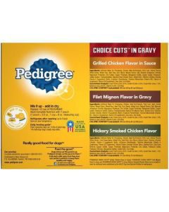 PEDIGREE CHOICE CUTS in Gravy Grill Inspired Classics Adult Wet Dog Food Variety Pack, (18) 3.5 oz Pouches — view 4