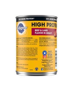 Pedigree High Protein Wet Dog Food - Beef & Lamb, 13.2 oz — view 2