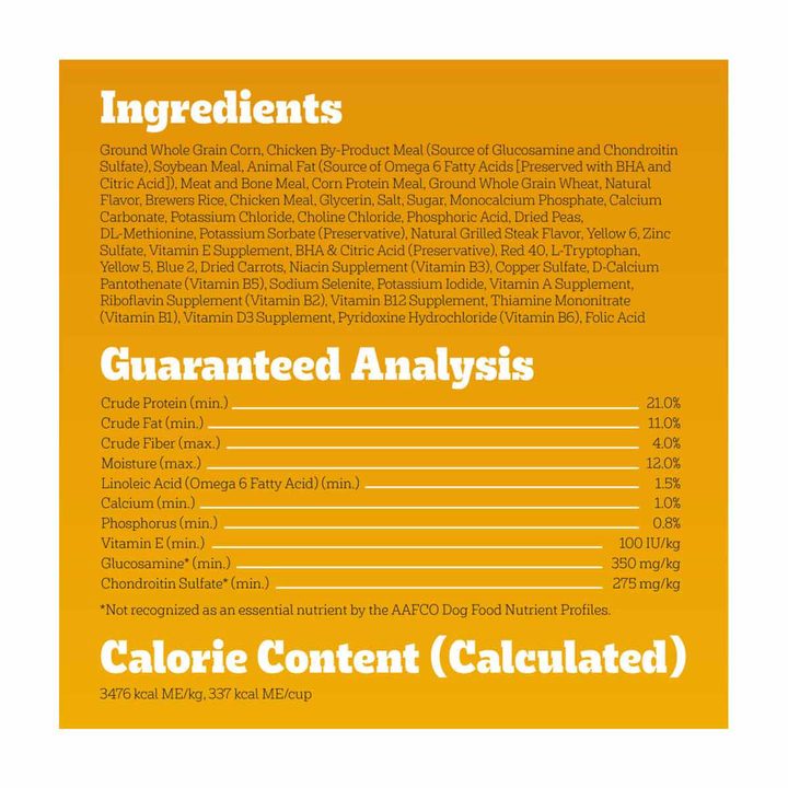 Pedigree With Tender Bites for Small Dogs Adult Dry Dog Food, Chicken and Steak Flavor, 3.5 lb. Bag — view 2