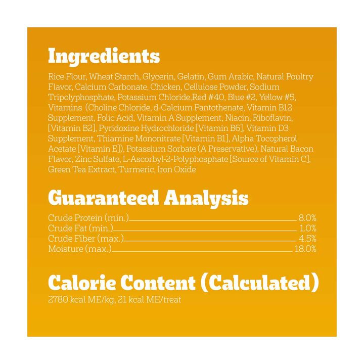 Pedigree Dentastix Dual Flavor Small Dog Dental Treats, Bacon & Chicken Flavors, 5.08 oz. Pack — view 4