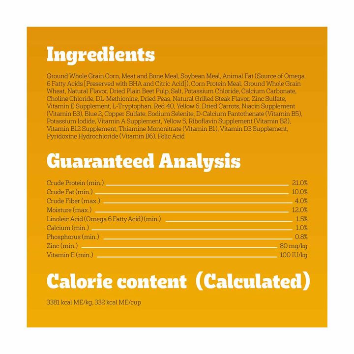 Pedigree Adult Dry Dog Food Grilled Steak & Vegetable Flavor, 30 lb — view 4