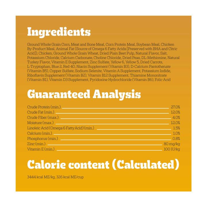 Pedigree High Protein Adult Dry Dog Food, Chicken and Turkey Flavor, 14 lb. Bag — view 4