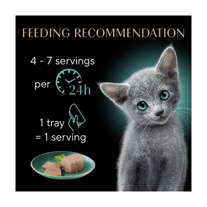 Sheba Perfect Portions Kitten Wet Cat Food Pate Chicken Entree, 2.6 oz. Twin-Pack Tray — view 4