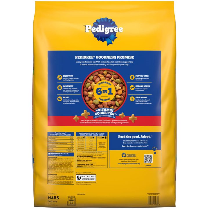 Pedigree Adult Dry Dog Food Grilled Steak & Vegetable Flavor, 27 lb. Bag — view 4