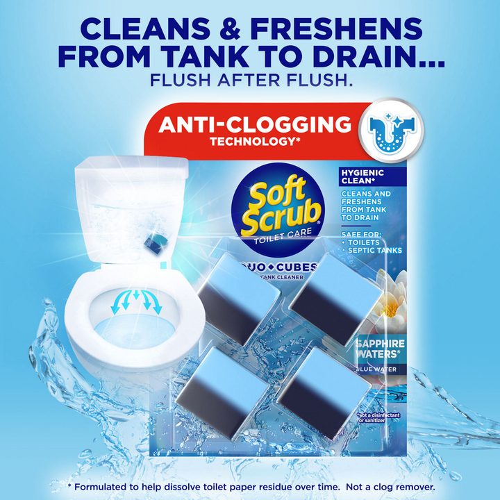 Soft Scrub DuoCubes In-Tank Toilet Cleaner, 4ct, Sapphire Waters — view 2