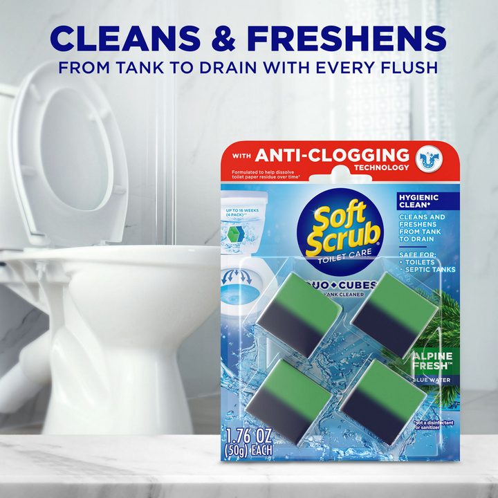 Soft Scrub Duo-Cubes In-Tank Toilet Cleaner - Alpine Fresh, 4 ct — view 2
