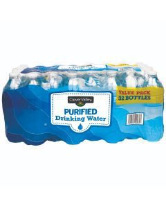Clover Valley Purified Drinking Water, 32 ct — view 2