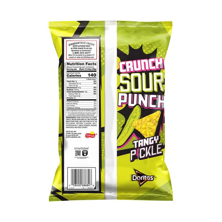 Doritos Tangy Pickle Flavored Tortilla Chips, 9.25 oz — view 2