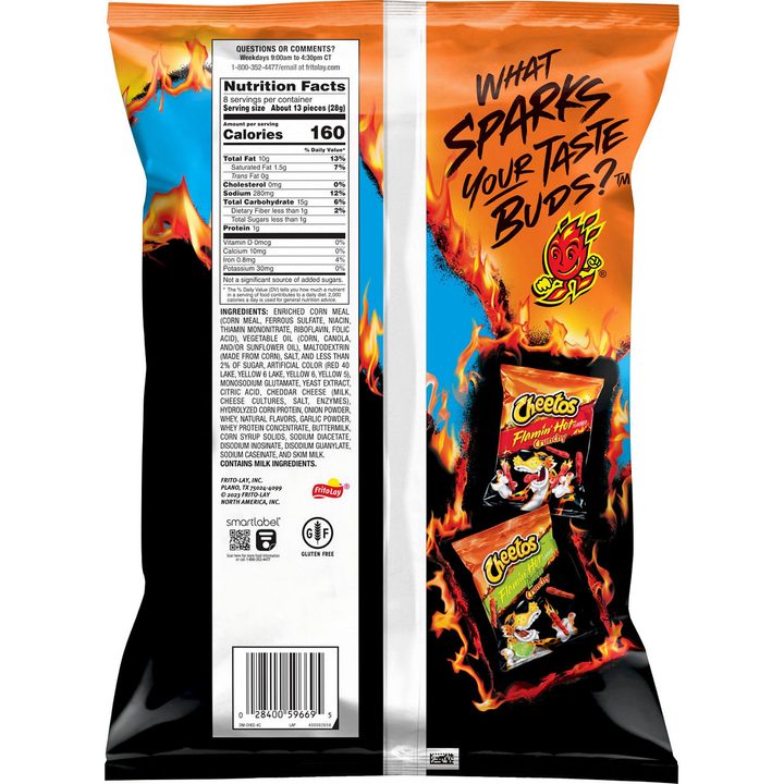 Cheetos Puffs Cheese Flavored Snacks Flamin' Hot Flavored 8 Oz — view 4