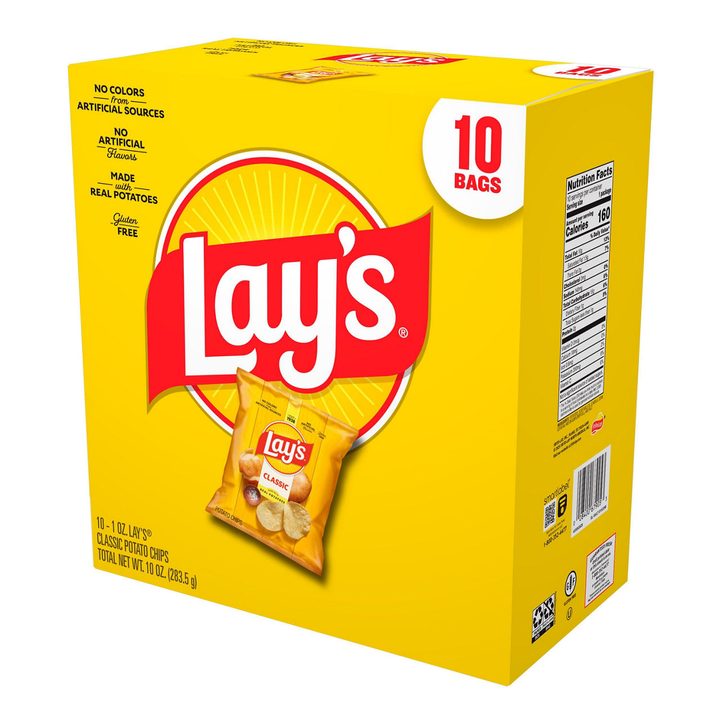 Lay's Potato Chips Classic 1 Oz, 10 Count — view 2
