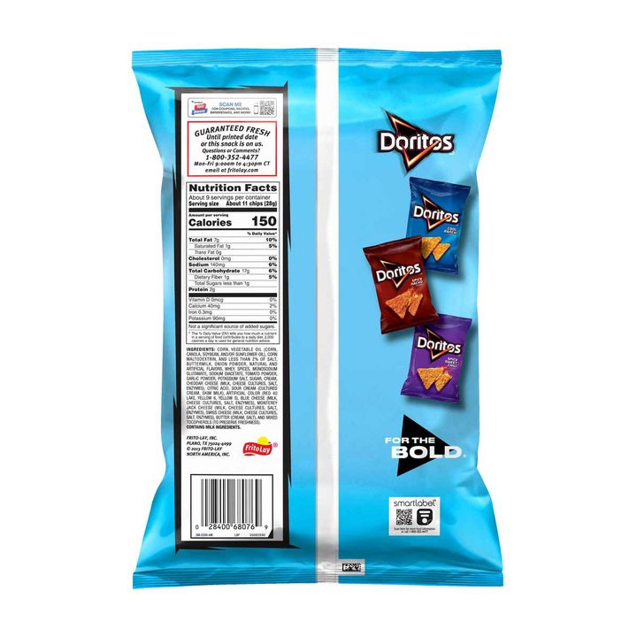 Doritos Tortilla Chips, Blazin’ Buffalo & Ranch Flavored, 9.25 oz — view 3