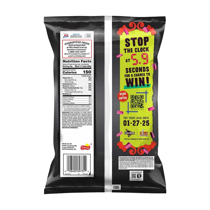 Doritos Tortilla Chips, Sweet & Tangy BBQ Flavored, 9.25 oz — view 2