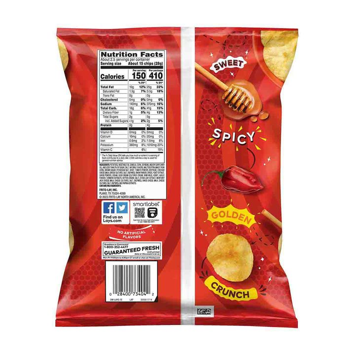 Lay's Potato Chips, Sweet & Spicy Honey, 2 5/8 oz — view 2