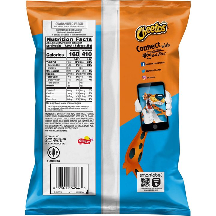 Cheetos Puffs Cheese Flavored Snacks 2 5/8 Oz — view 3
