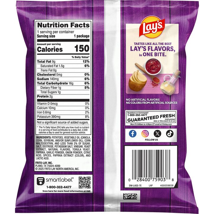 Lay's Potato Chips All Dressed Flavored 1 Oz — view 3