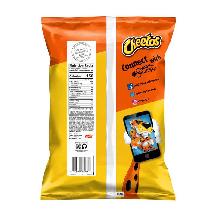 Cheetos Puffs Cheese Flavored Snacks, Cheese Pizza, 8 oz — view 4