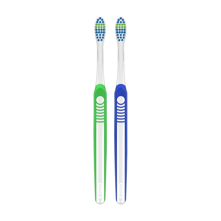 Oral-B Advanced Clean Toothbrushes, Color Changing Bristles, Soft, 2 ct — view 3
