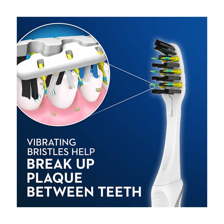 Oral-B Pulsar Battery Toothbrush with Charcoal Infused Bristles, Soft, 1 ct — view 2