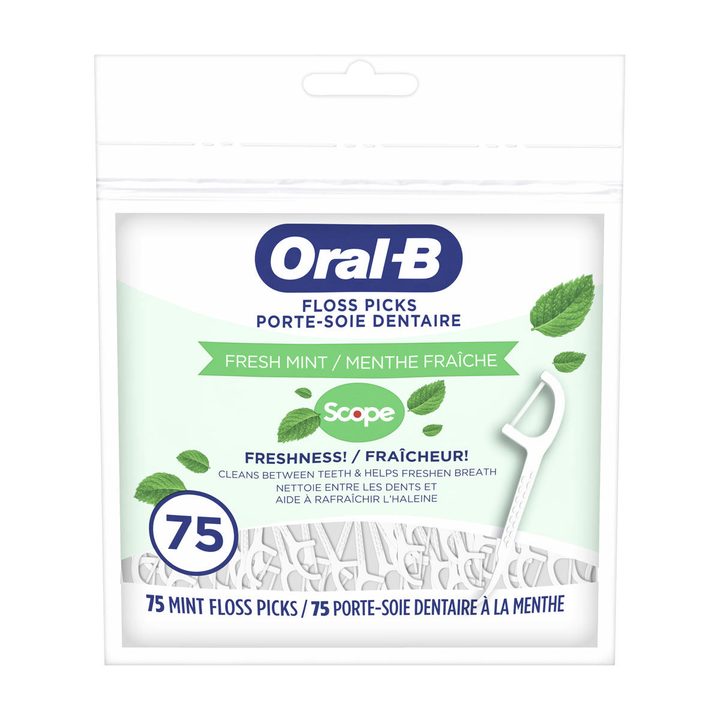 Oral-B Burst of Scope Dental Floss Picks, Fresh Mint, 75 ct — view 4