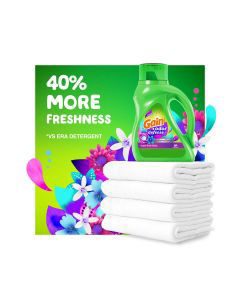 Gain + Odor Defense Liquid Laundry Detergent, Super Fresh Blast Scent, 10 fl oz, 6 Loads, HE Compatible — view 3