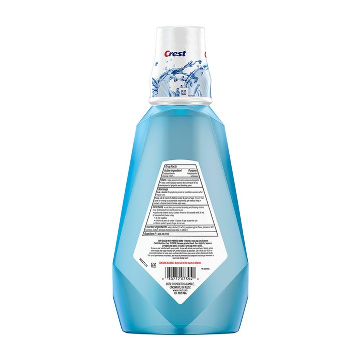 Crest Scope Icy Blast Mouthwash with Alcohol, 1L, Fights Plaque and Gingivitis — view 3