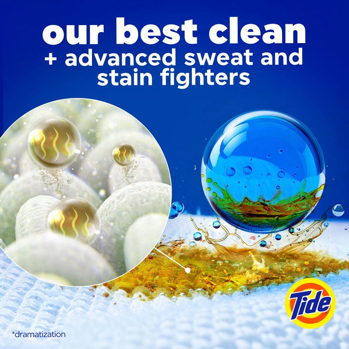 Tide Power Pods Sport Laundry Detergent Pacs, 18 Count, Advanced Sweat + Stain Fighter — view 3