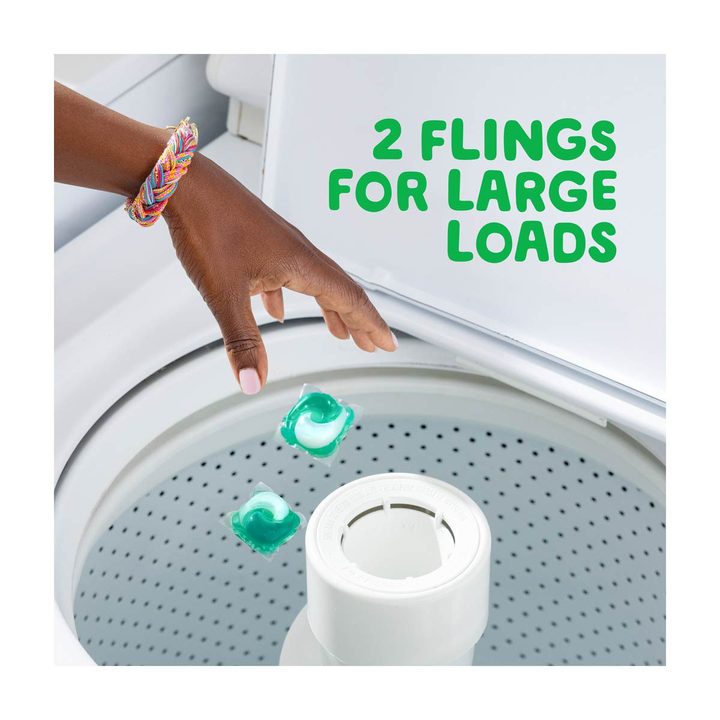 Gain Flings Ultra Oxi Laundry Detergent Pacs, Waterfall Delight Scent, 54 oz, 76 ct — view 3